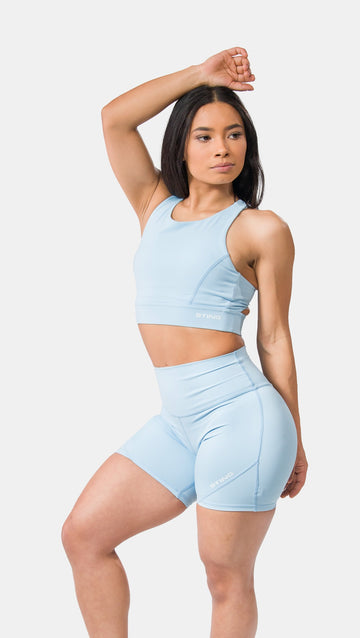 Aurora Coral Bike Shorts